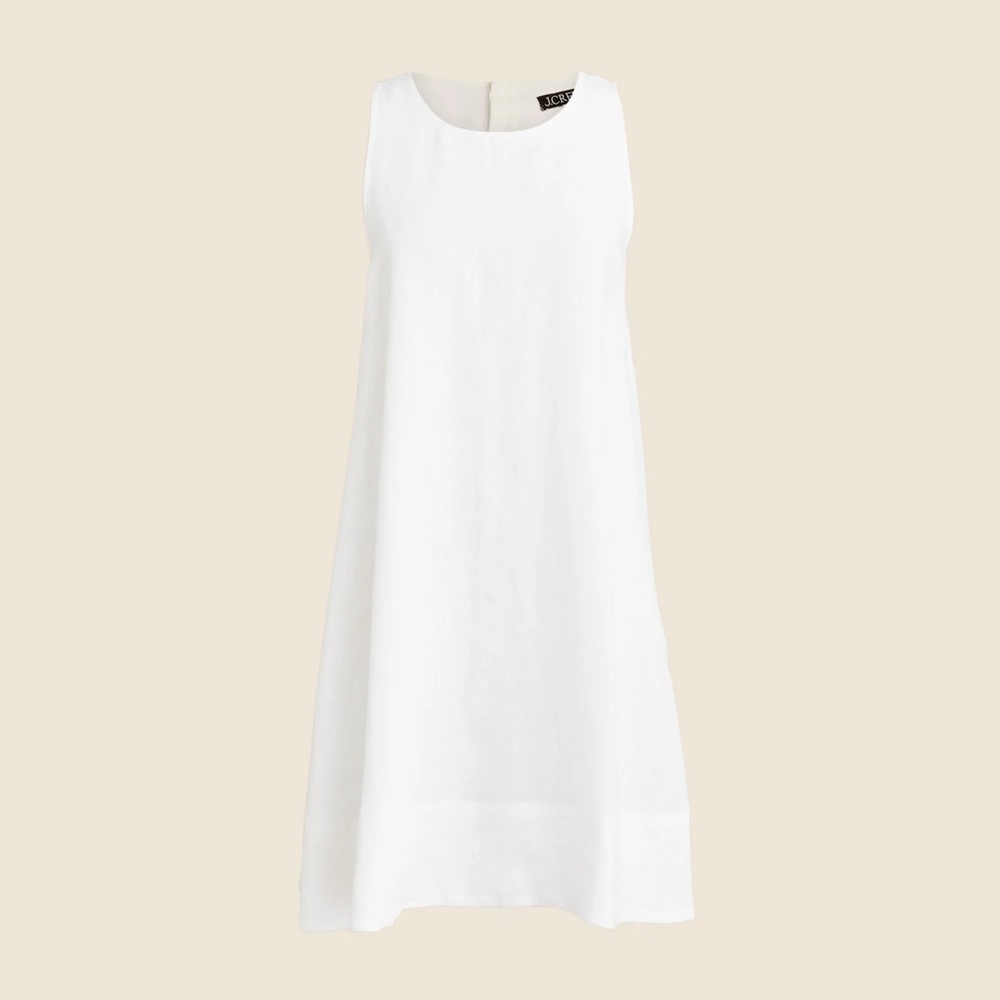 J. Crew Maxine button-back dress in linen